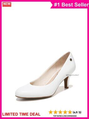 Women's Parigi Closed Toe Pump 2.5 Inch Block Heel Faux Leather Work Shoe